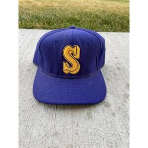VTG Seattle Mariners Sports Specialties Fitted Wool Hat Cap 7 3/8 Griffey 90s